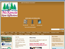 Tablet Screenshot of mckenzieriverreflectionsnewspaper.com